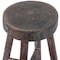 Vintiquewise Antique Round Wooden Chair Log Cabin Stools, PK 2 QI003846.2 - alternate 2
